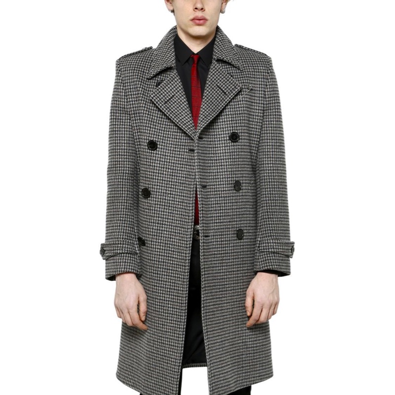 Saint Laurent Houndstool Coat-5