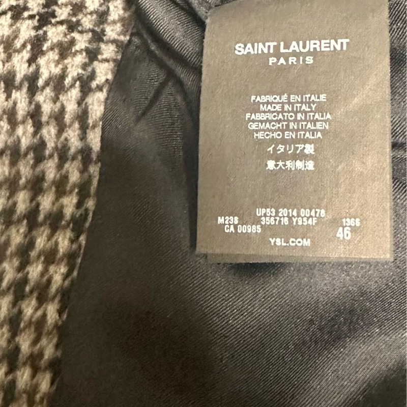Saint Laurent Houndstool Coat-10