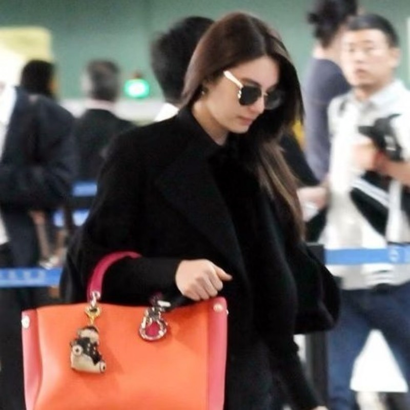 莉亞精品♡Dior Diorissimo 托特 橘 九新美包-1