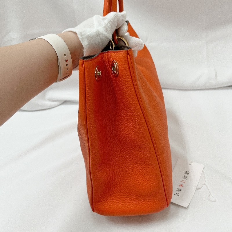 莉亞精品♡Dior Diorissimo 托特 橘 九新美包-8