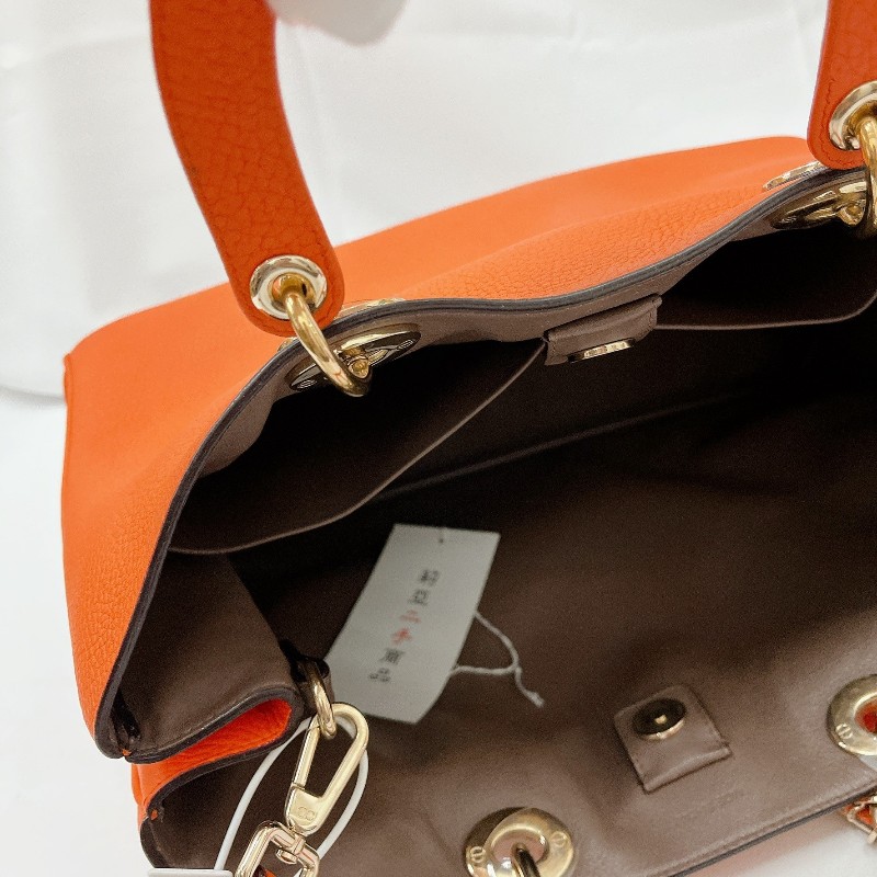 莉亞精品♡Dior Diorissimo 托特 橘 九新美包-18
