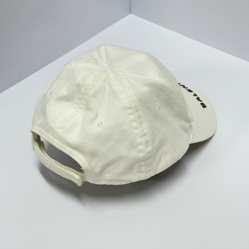 （帥潮必備😎） Balenciaga 巴黎世家 白色棒球帽 專櫃19500！-4