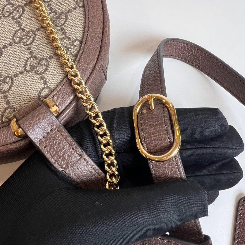 GUCCI 598661 老花圓餅後背包-6