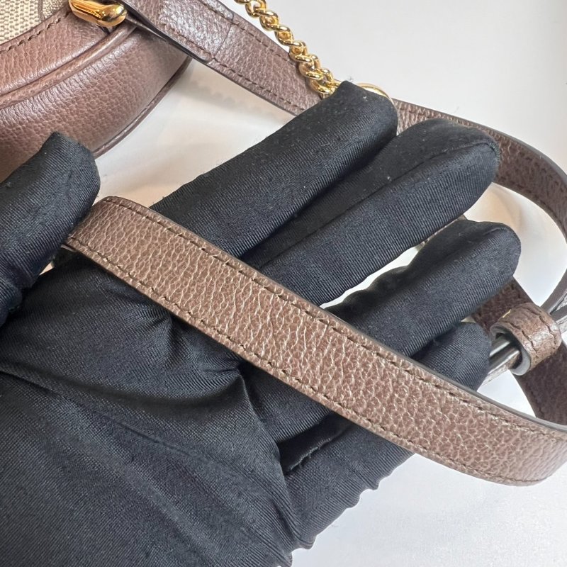 GUCCI 598661 老花圓餅後背包-8