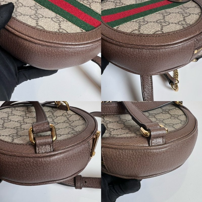 GUCCI 598661 老花圓餅後背包-9