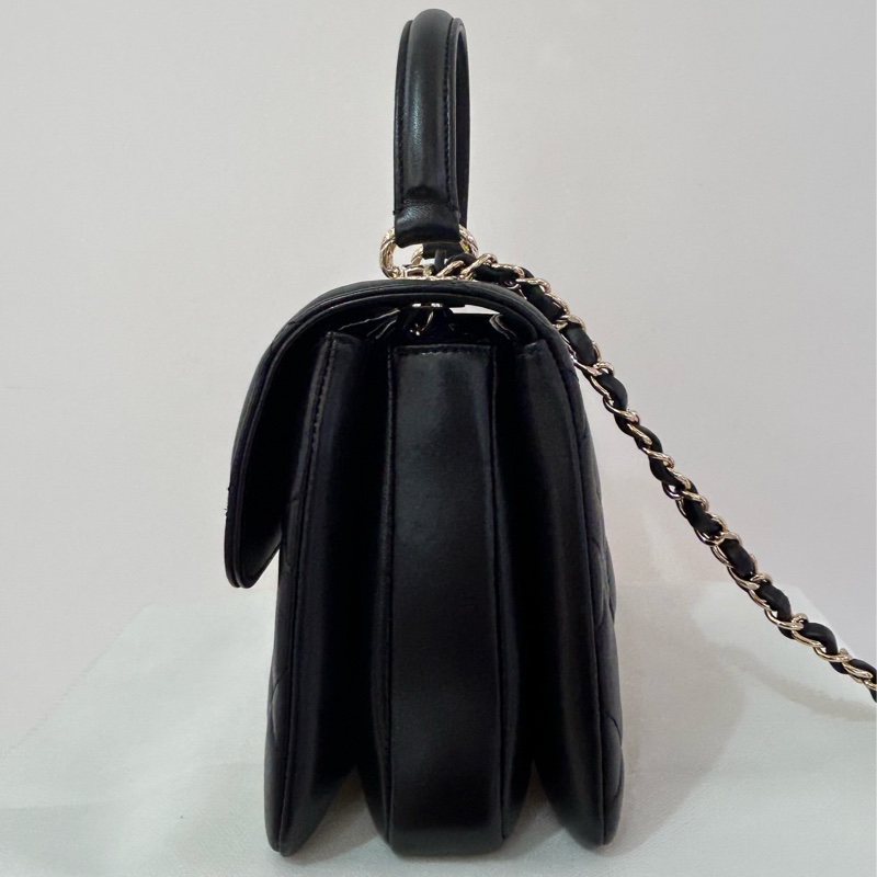 CHANEL黑羊皮Trendy CC二用-1