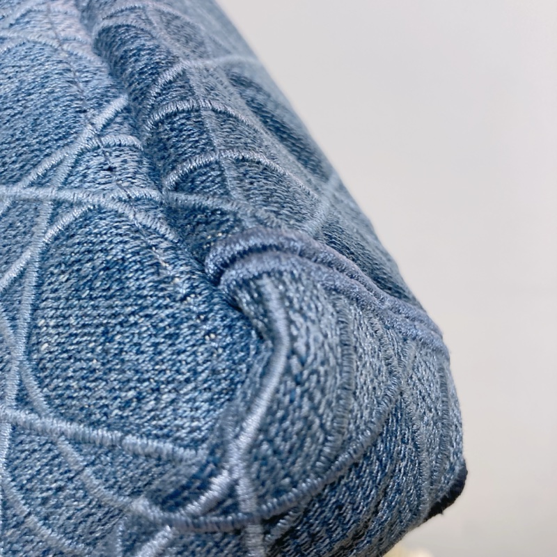 TW4493 CHRISTIAN DIOR 迪奧小號牛仔布皮經典CD logo翻蓋式鍊帶包包CANNAGE SMALL CARGO BAG DENIM-25