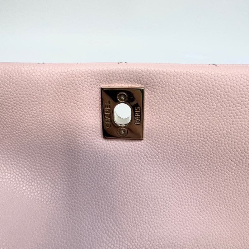 CHANEL粉色淡金釦coco crush下蓋鏈包AS5554-8