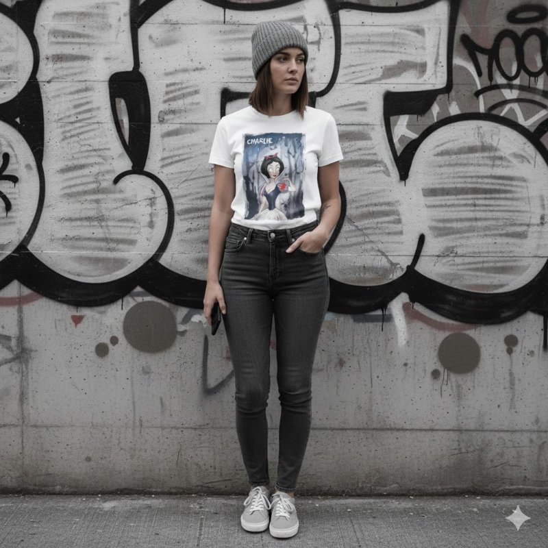 🚨 雙11最後倒數・今晚錯過等明年！【CHARLIE LUCIANO-CL】白雪公主-T恤-0