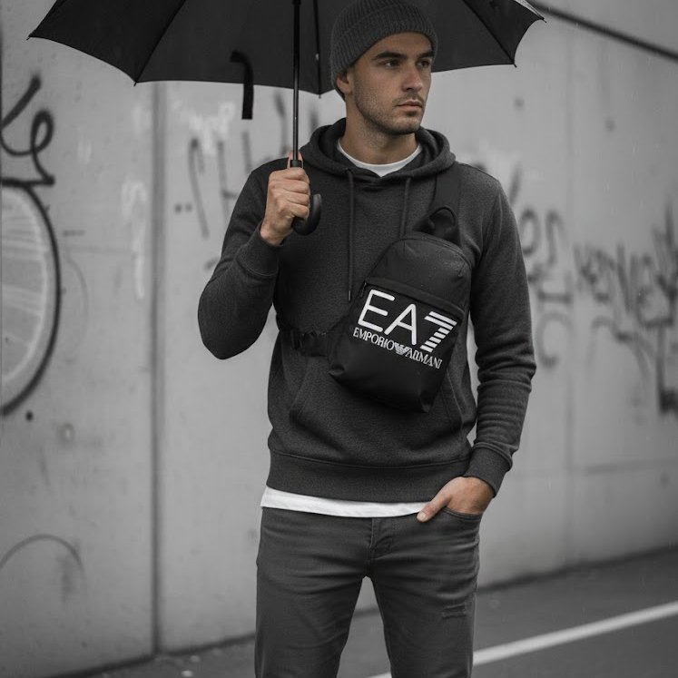 💣 倒數優惠・再不買就回原價！【EMPORIO ARMANI EA7 阿曼尼】TRAIN U POUCH/腰包-0