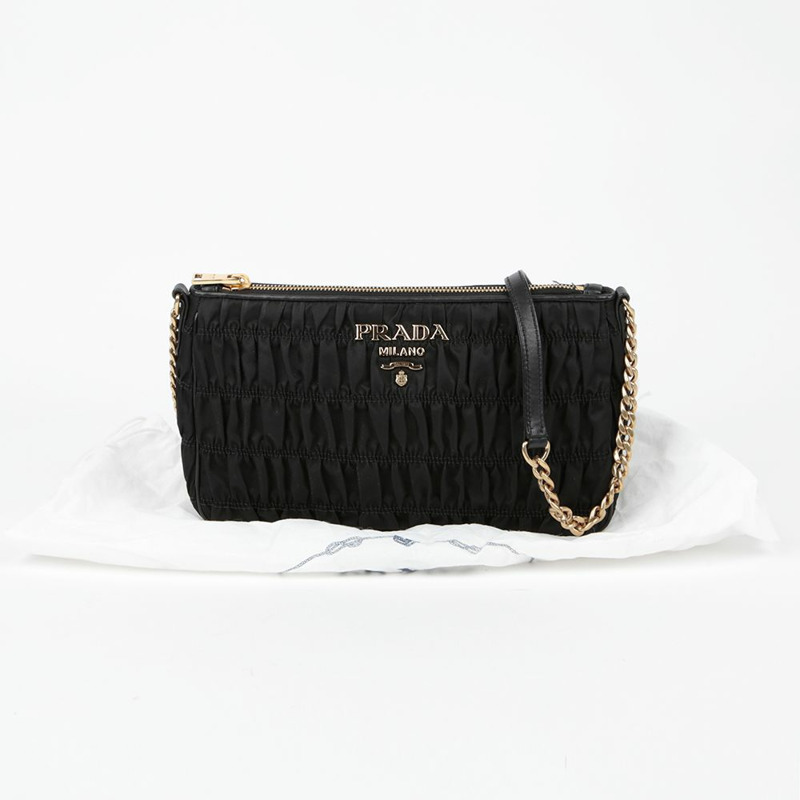 【包稅】PRADA 1BH152 Gofre 鏈條單肩斜背包-0