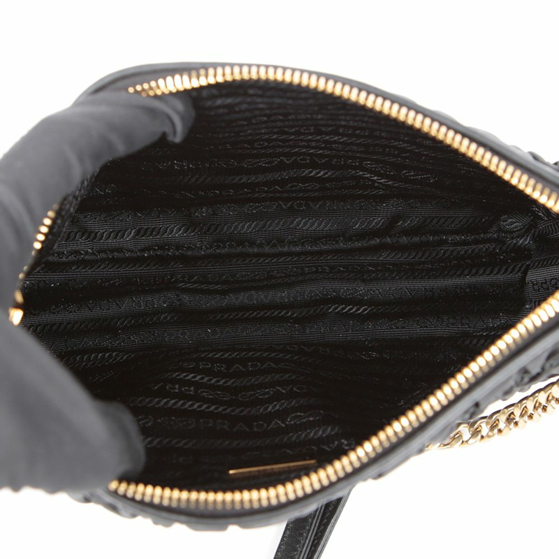 【包稅】PRADA 1BH152 Gofre 鏈條單肩斜背包-11