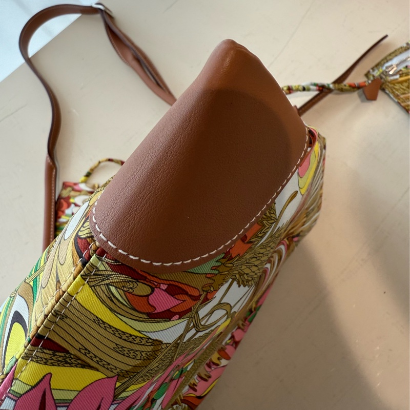 HERMES Silkycity 33 絲巾圖騰肩背包 B刻-10