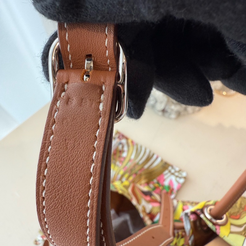 HERMES Silkycity 33 絲巾圖騰肩背包 B刻-14