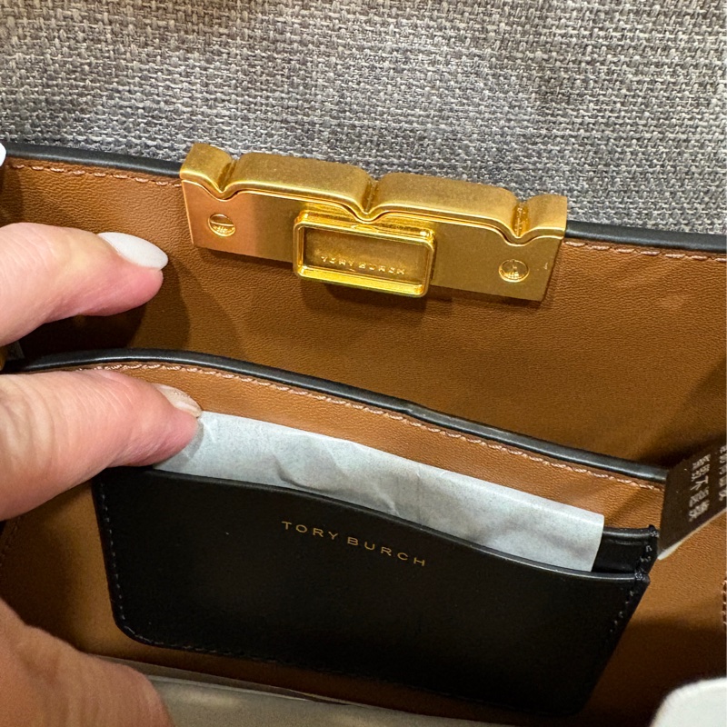 TB Tory Burch 磁吸T字金扣 兩用包 肩背/手提-5