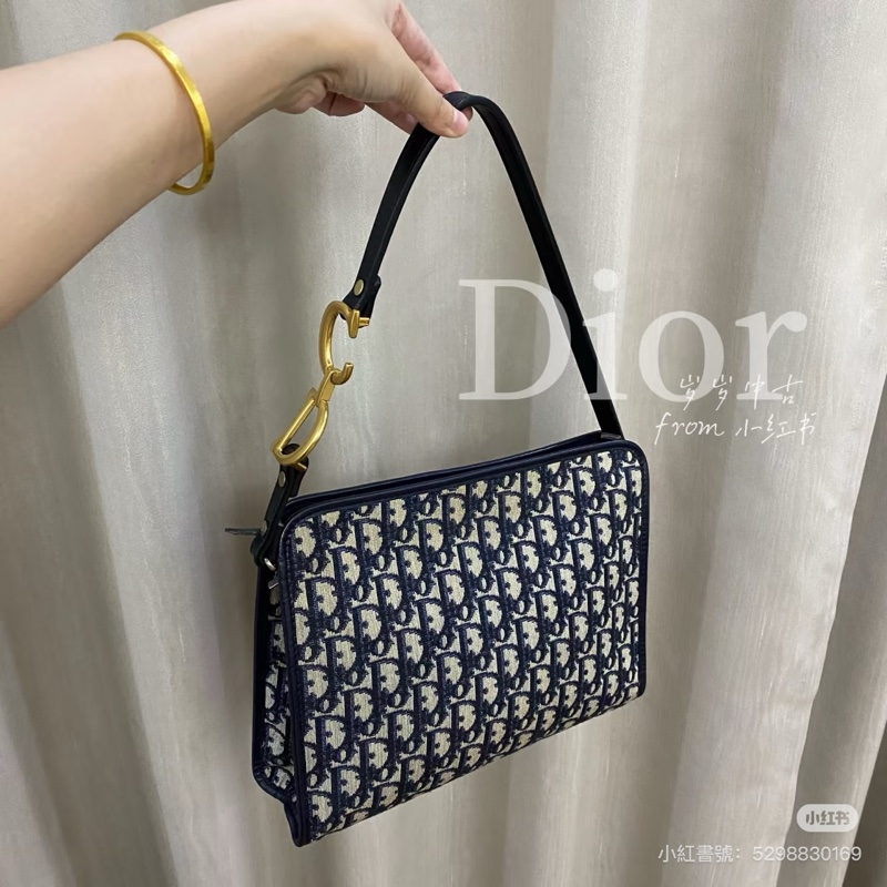 Dior • 經典刺繡老花洗漱包 斜背包-2