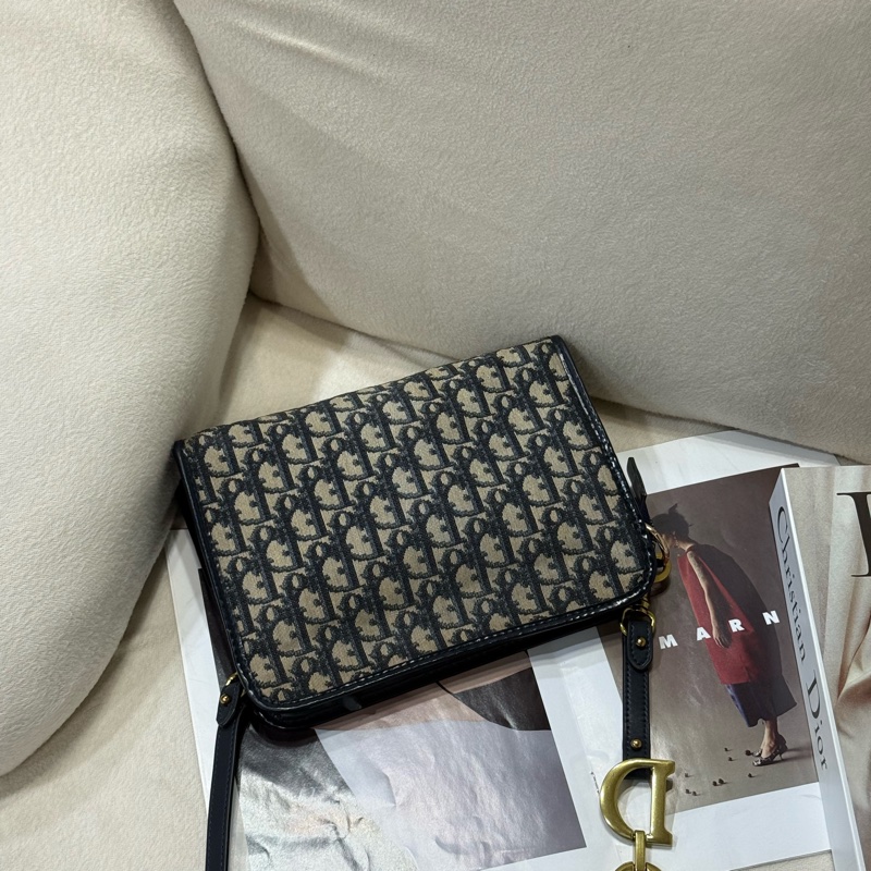 Dior • 經典刺繡老花洗漱包 斜背包-8