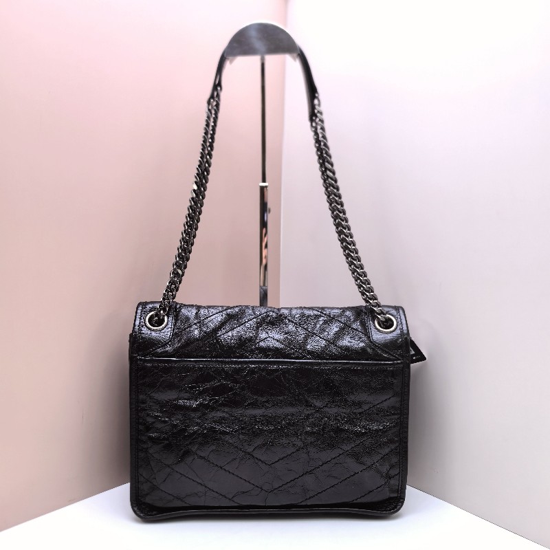 YSL Niki 鏈條包 流浪包 中號 黑色 肩背包斜背包-1