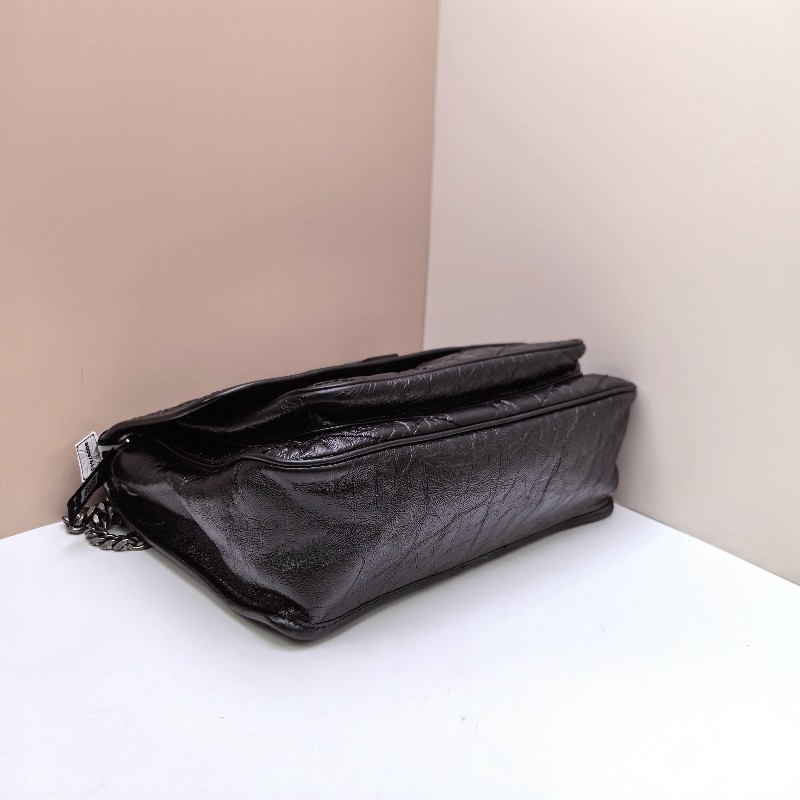 YSL Niki 鏈條包 流浪包 中號 黑色 肩背包斜背包-4