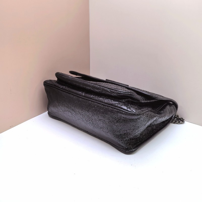 YSL Niki 鏈條包 流浪包 中號 黑色 肩背包斜背包-5