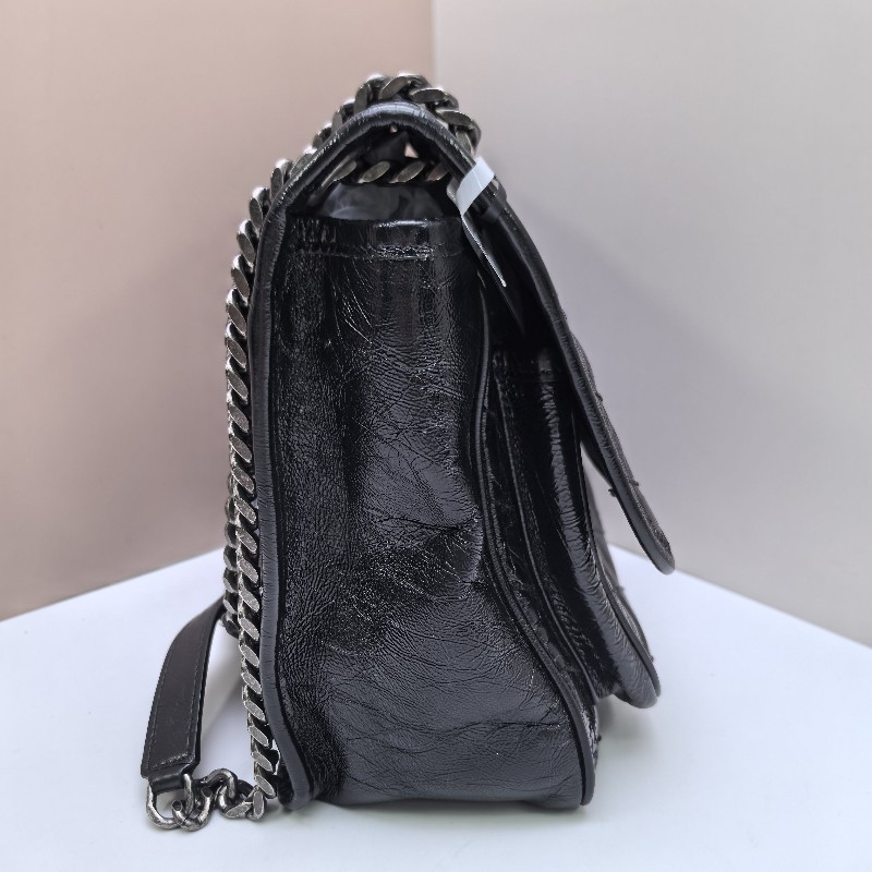 YSL Niki 鏈條包 流浪包 中號 黑色 肩背包斜背包-7