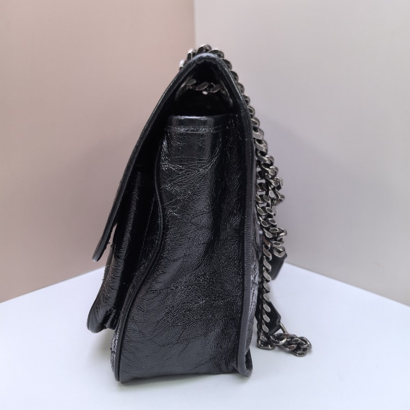 YSL Niki 鏈條包 流浪包 中號 黑色 肩背包斜背包-8