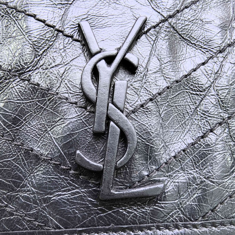 YSL Niki 鏈條包 流浪包 中號 黑色 肩背包斜背包-15