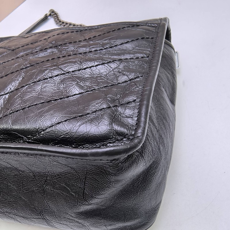 YSL Niki 鏈條包 流浪包 中號 黑色 肩背包斜背包-22