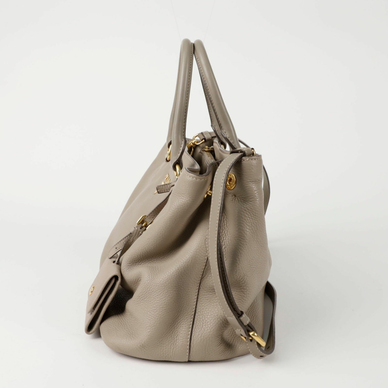 PRADA 1BA579 三角形標誌托特單肩包-4