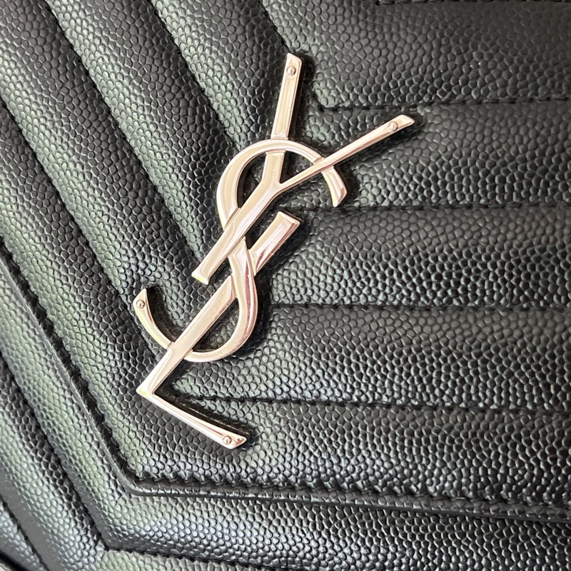 YSL WOC 大款 黑銀荔枝皮 聖羅蘭-2