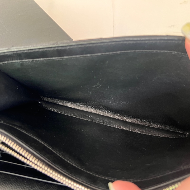 YSL WOC 大款 黑銀荔枝皮 聖羅蘭-13