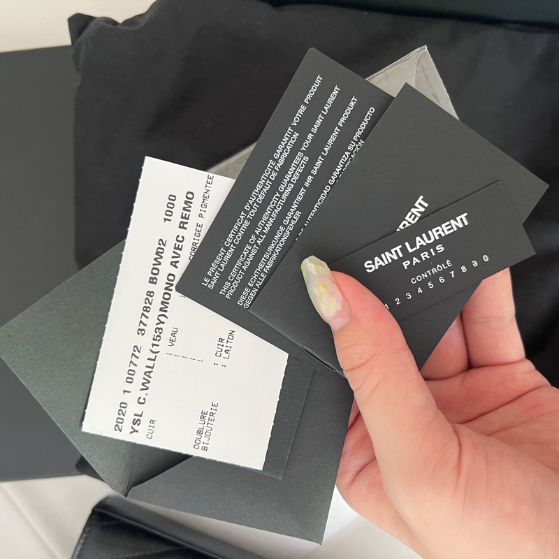 YSL WOC 大款 黑銀荔枝皮 聖羅蘭-18