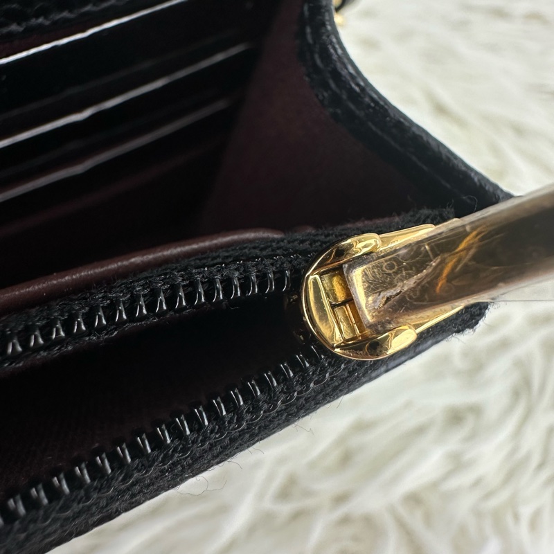 CHANEL 黑金魚子醬牛皮 WOC 鏈條包 晶片款 2024年全套有單-12