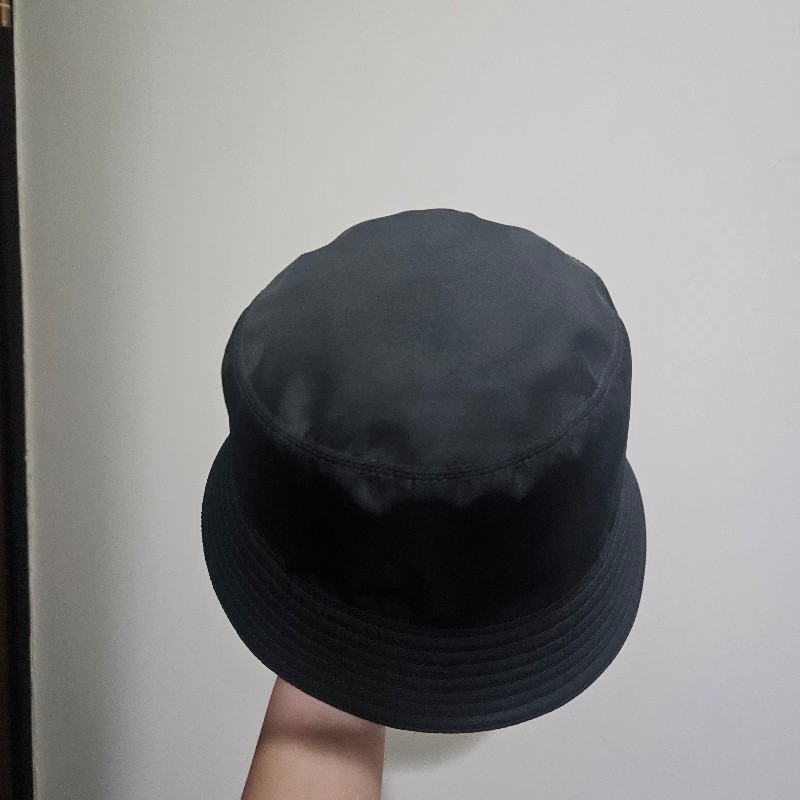 PRADA 漁夫帽 尼龍 黑 XL-2