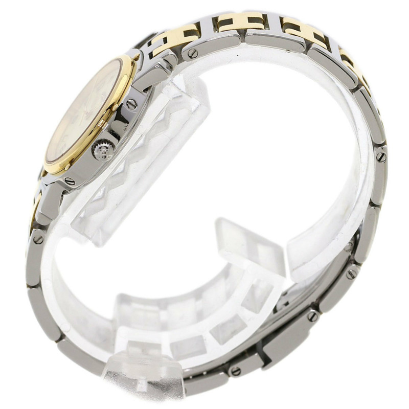 Hermès CL4.220 Clipper 腕錶，配備全新錶扣，不鏽鋼/SSxGP，女士-1