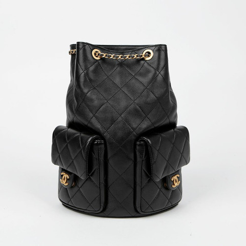 CHANEL AS5310 CC Logo 雙口袋背包