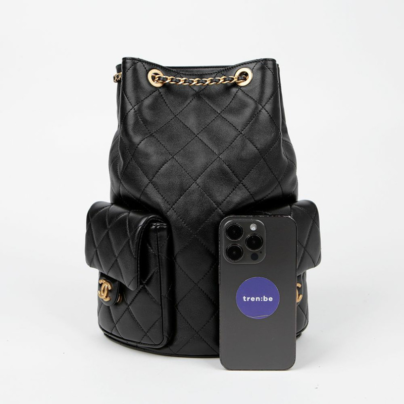 【包稅】CHANEL AS5310 CC Logo 雙口袋背包-5