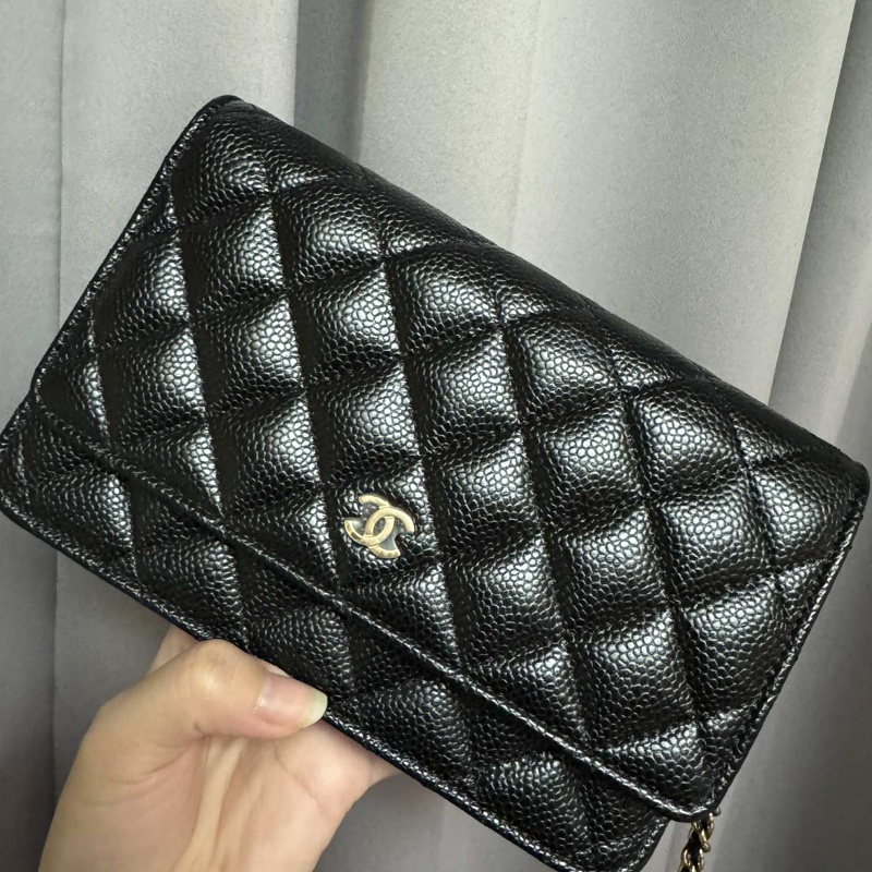 Chanel 荔枝牛皮woc-0