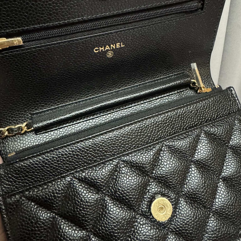 Chanel 荔枝牛皮woc-7