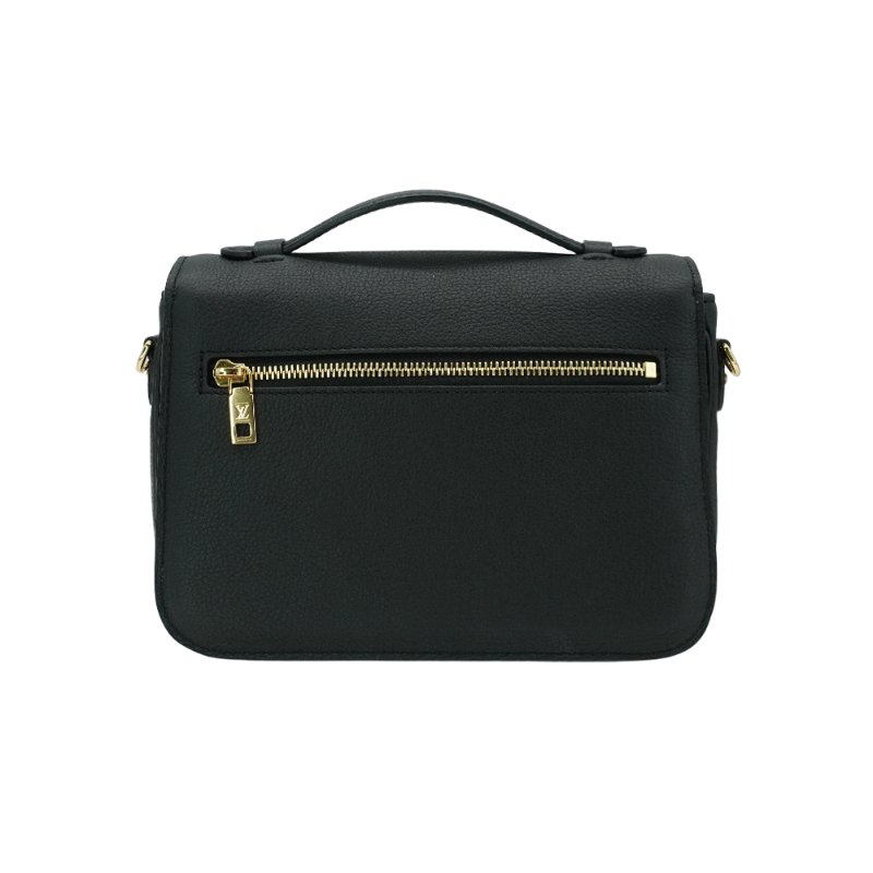 Louis Vuitton 展示品 Oxford 粒面小牛皮轉釦掀蓋二用斜背包(M22735-黑)-2