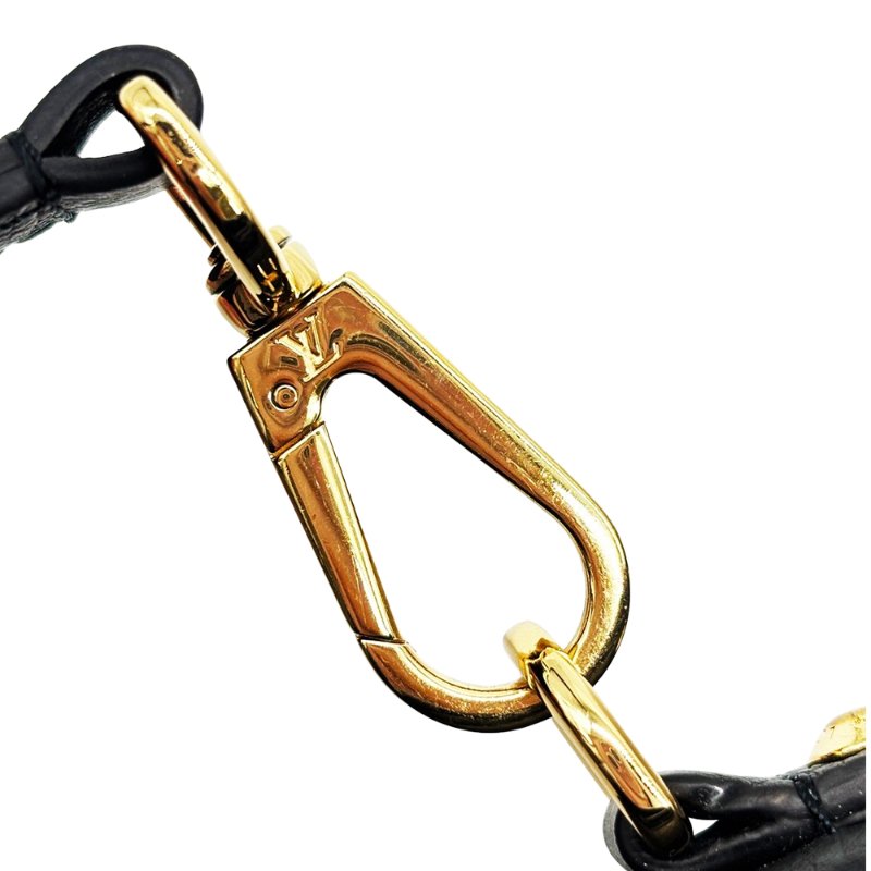 Louis Vuitton 展示品 Oxford 粒面小牛皮轉釦掀蓋二用斜背包(M22735-黑)-6