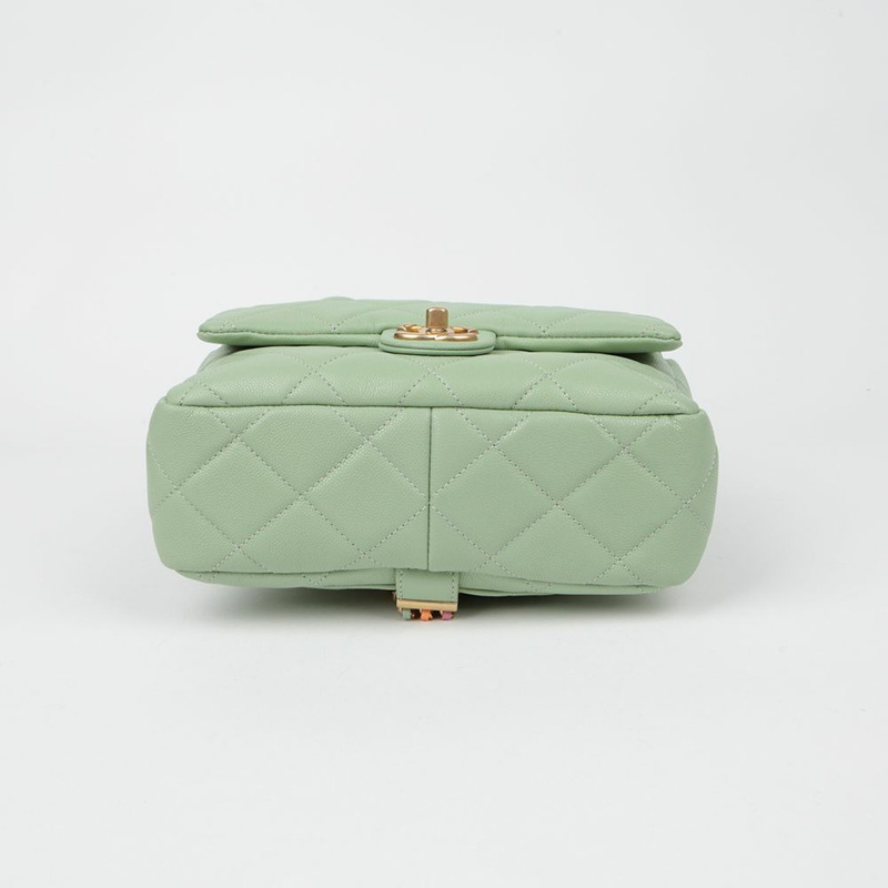 CHANEL CC 標誌翻蓋鏈條單肩包-5