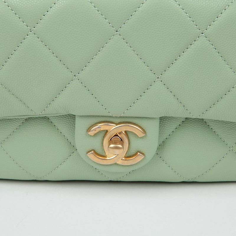 【包稅】CHANEL CC Logo翻蓋鏈條單肩包-2