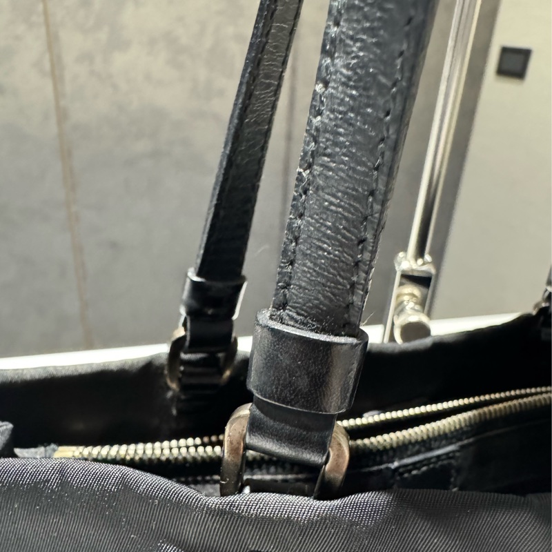 Prada 降落傘銀釦手提肩背包 (有保卡)-8