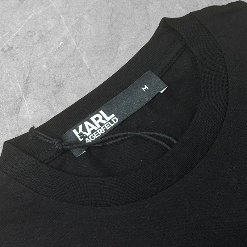 🎁 雙11選禮不煩惱,超值心意一次到【KARL LAGERFELD 卡爾老佛爺】紫色閃電立體LOGO T恤-4