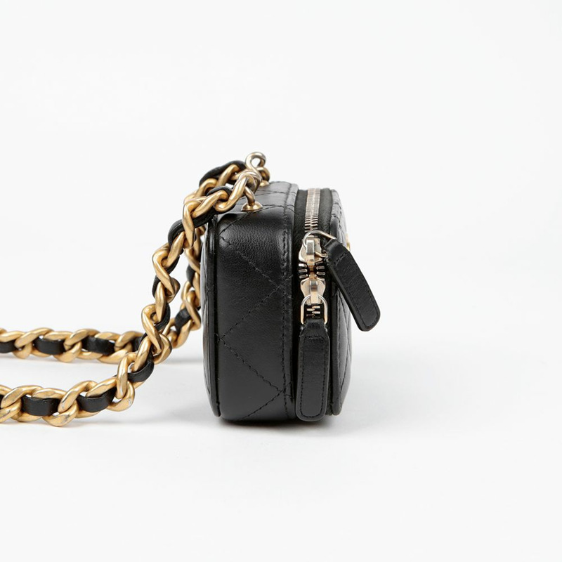 CHANEL AP2738 CC 標誌迷你鏈肩斜背包-4