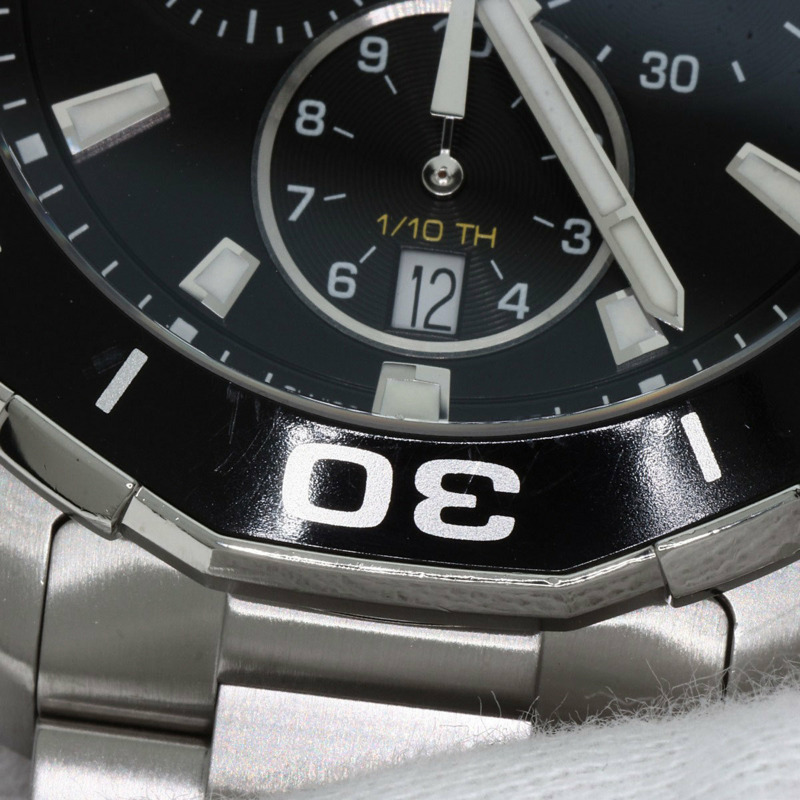 泰格豪雅 CAY111A Aquaracer 計時碼錶,不鏽鋼/SS,男士-23
