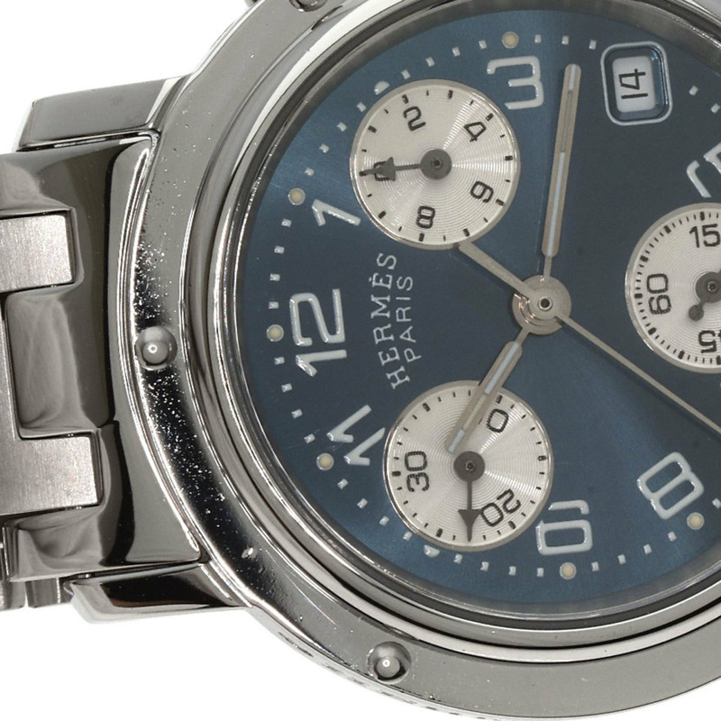 Hermès CL1.310 Clipper 計時碼錶 不鏽鋼/SS 女士腕錶-13