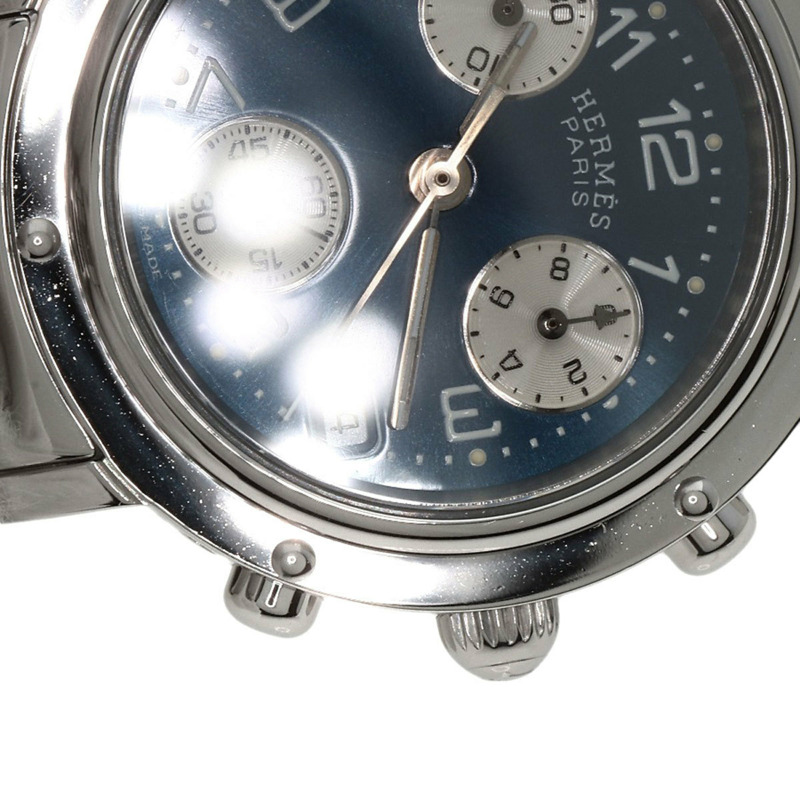 Hermès CL1.310 Clipper 計時碼錶 不鏽鋼/SS 女士腕錶-14