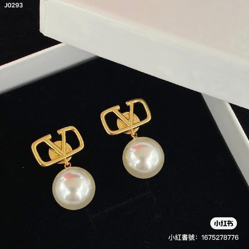 Valentino Garavani Vlogo 珍珠耳針環-2